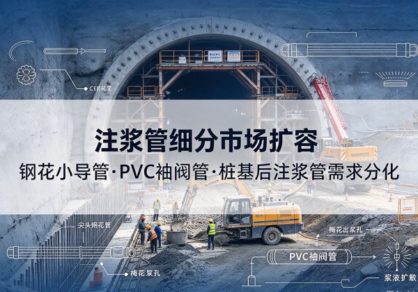 东阳注浆管细分市场扩容，隧道钢花小导管、PVC 袖阀管、桩基后注浆管需求分化